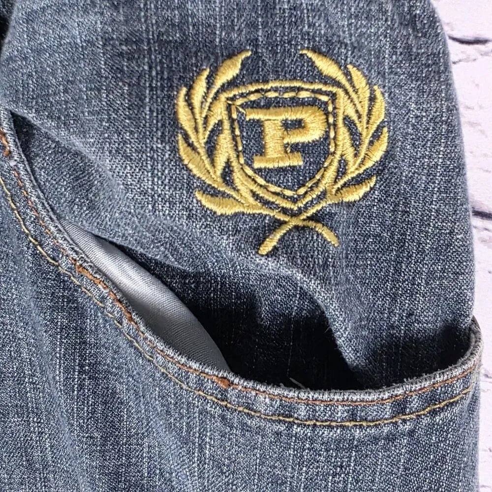 Vintage Phat Men's 40x32 Medium Wash Straight Leg Denim Pants